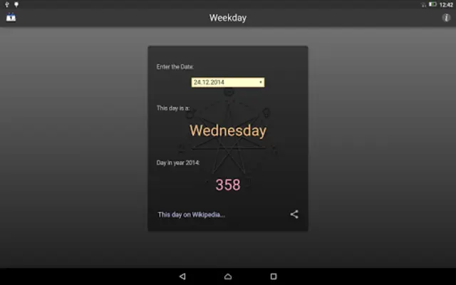 Weekday Free android App screenshot 1